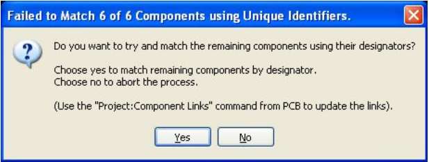 Bildschirmcopy Faild to Match x of y Components