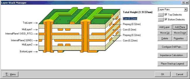 Altium Layer Stack Manager