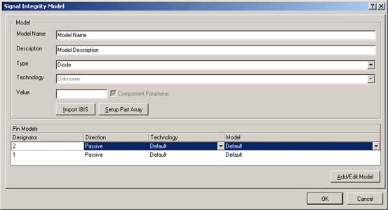 Altium Menue signal-integrity-model