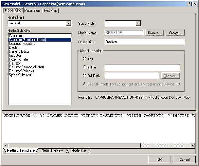Altium Menue Components Properties