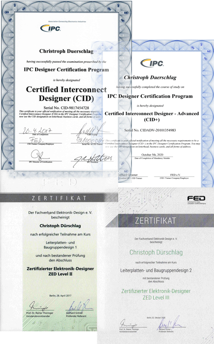 Zertifikat certified Interconnect Designer
