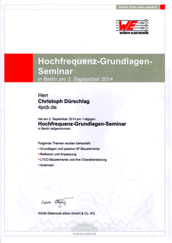 Kopie Zertifikat  HF Grundlagenseminar